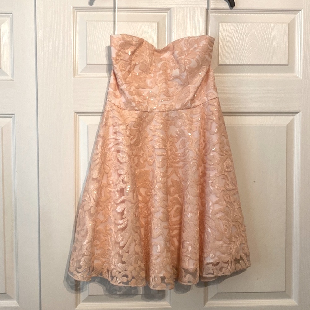 Strapless Pink Dress